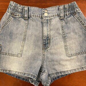 Vanilla Star - Utility Cargo Jean Shorts, Juniors Size 7